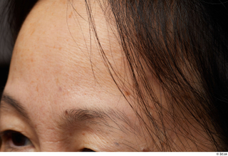 HD Face skin references Kawata Kayoko eyebrow forehead skin pores…